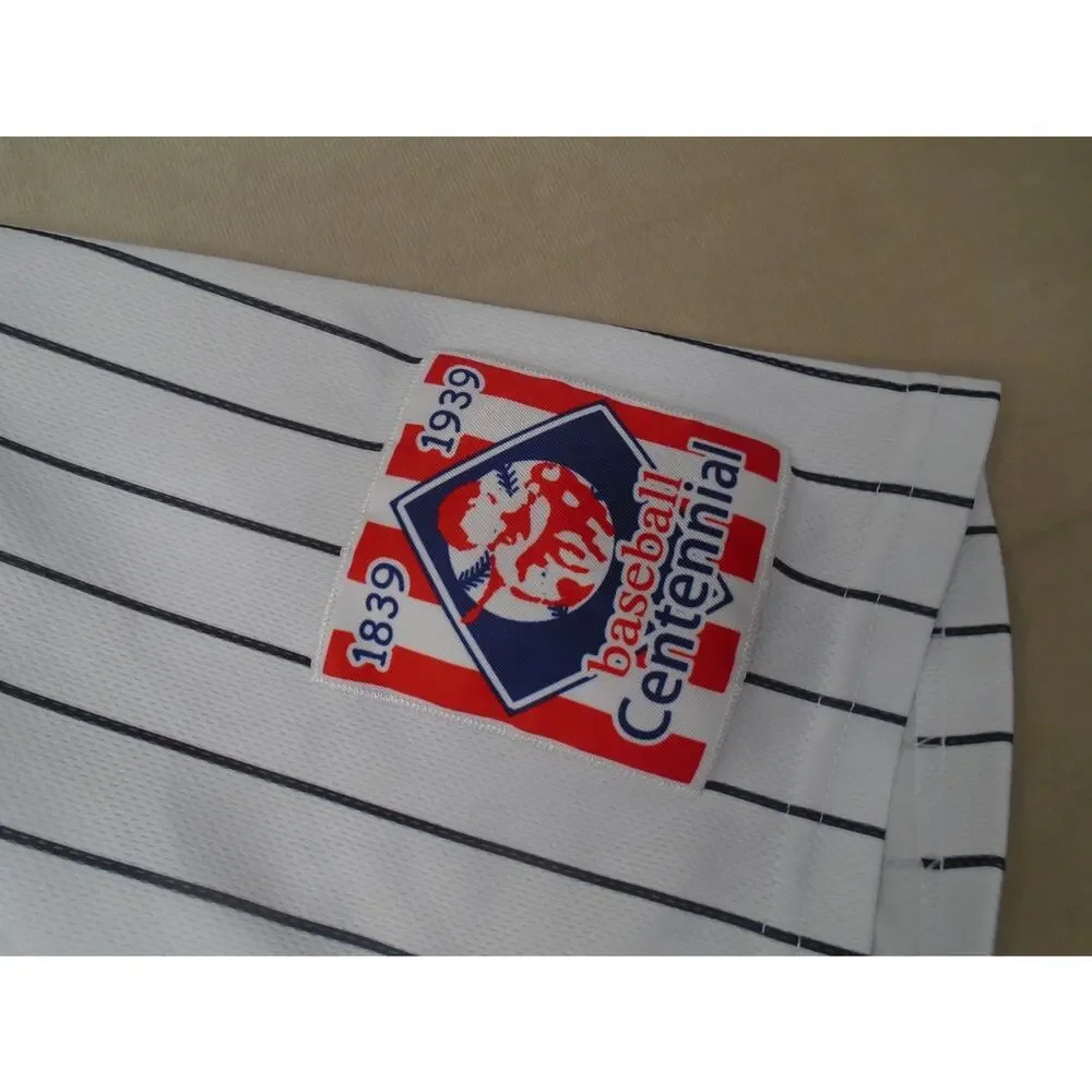 #9 Knights Movie Custom Stitched Baseball Jersey Men's XXXL White Striped - Picture 6 of 12